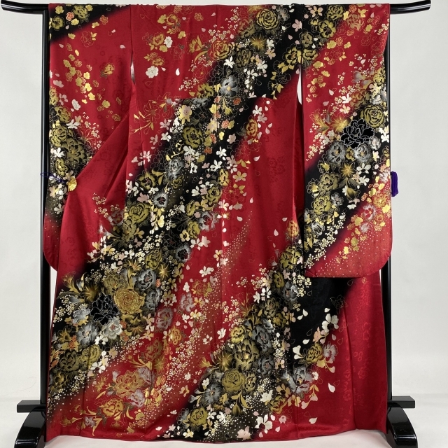 振袖 名品 身丈171cm 裄丈68cm 正絹 【中古】