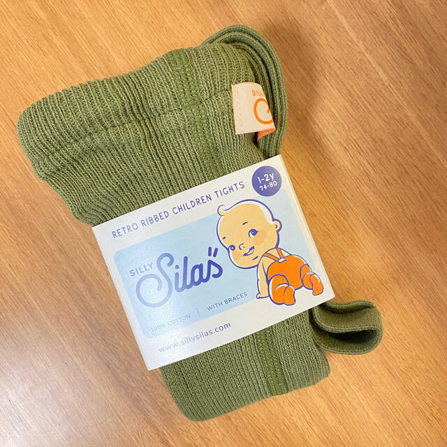 こども ビームス(コドモビームス)のsilly silas タイツ オリーブ キッズ/ベビー/マタニティのこども用ファッション小物(靴下/タイツ)の商品写真