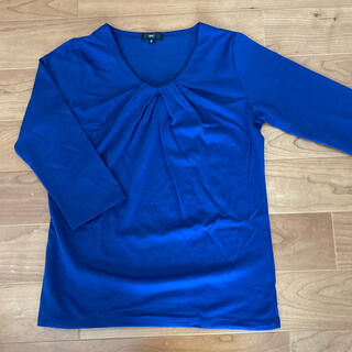 ディーエイチシー(DHC)のDHC ウォッシャブルカットソーTシャツ 7分袖 Mサイズ ブルー(Tシャツ(長袖/七分))