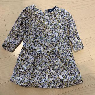 ベビーギャップ(babyGAP)のbabyGAP 花柄ワンピース　4y (ワンピース)