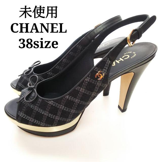 CHANEL(シャネル)の未使用　シャネル　バッグストラップベルト　パンプス　38　OJ024 レディースの靴/シューズ(ハイヒール/パンプス)の商品写真