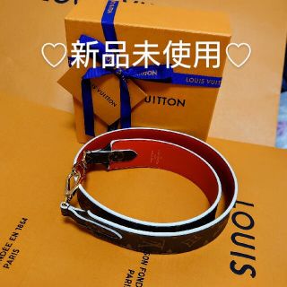 ルイヴィトン(LOUIS VUITTON)のぐんぐん様【新品】ルイヴィトンモノグラム　ショルダーストラップ　ルージュ幅4cm(ショルダーバッグ)