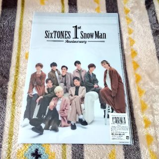 ジャニーズ(Johnny's)のSixTONES SnowMan 1st Anniversary クリアファイル(アイドルグッズ)