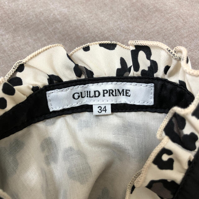 GUILD PRIME(ギルドプライム)のギルドプライム☆ラブレス　豹柄ノースリーブブラウス レディースのトップス(Tシャツ(半袖/袖なし))の商品写真