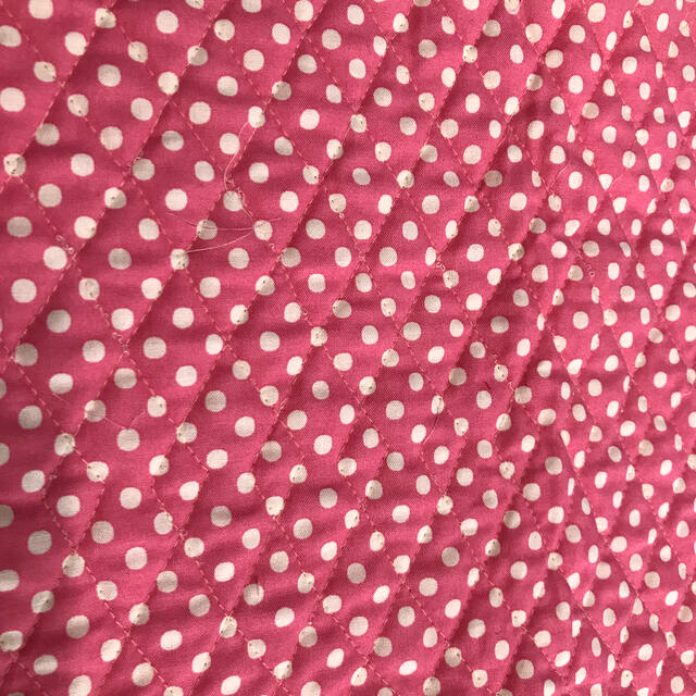❤︎キルティング　ピンク　ドット　❤︎ ハンドメイドの素材/材料(生地/糸)の商品写真