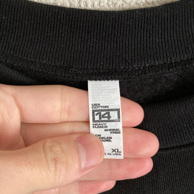 American Apparel(アメリカンアパレル)のLOS ANGELES APPAREL 14oz SWEAT black メンズのトップス(スウェット)の商品写真