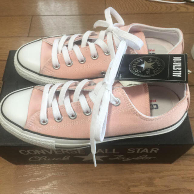 新品 コンバース CONVERSE 100th ピーチピンク 24cm 1