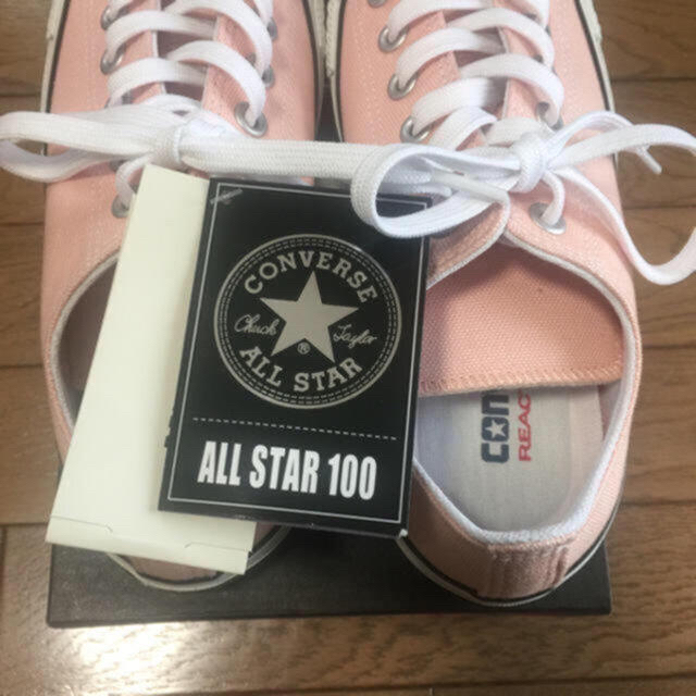 新品 コンバース CONVERSE 100th ピーチピンク 24cm 2