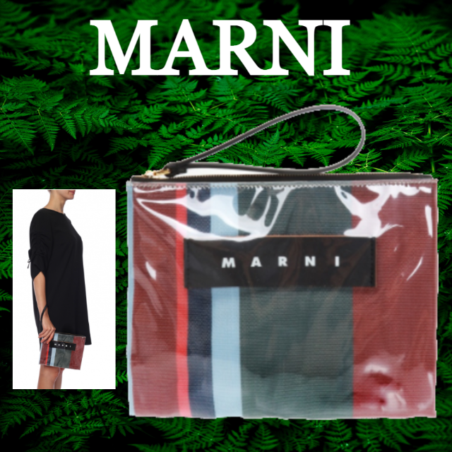 Marni(マルニ)の★SALE☆【MARNI】 ロゴ付きクラッチバック レディースのバッグ(クラッチバッグ)の商品写真