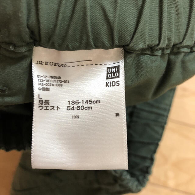 UNIQLO(ユニクロ)のユニクロ イージーショートパンツ L カーキ ネイビー 2枚セット キッズ/ベビー/マタニティのキッズ服女の子用(90cm~)(パンツ/スパッツ)の商品写真