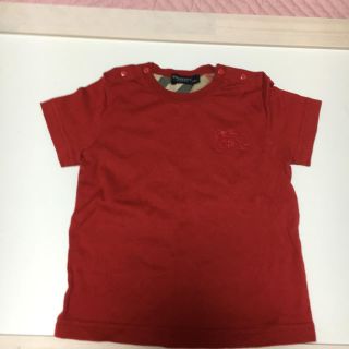 バーバリー(BURBERRY)の【美品】バーバリー赤Tシャツ(Ｔシャツ)