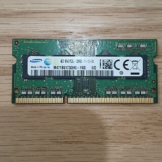 サムスン(SAMSUNG)のノート PC メモリ 4GB SAMUSUNG(PCパーツ)