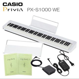 カシオ(CASIO)のＣＡＳＩＯ 電子ピアノ　Ｐｒｉｖｉａ　ＰＸ−Ｓ１０００ＷＥ(電子ピアノ)