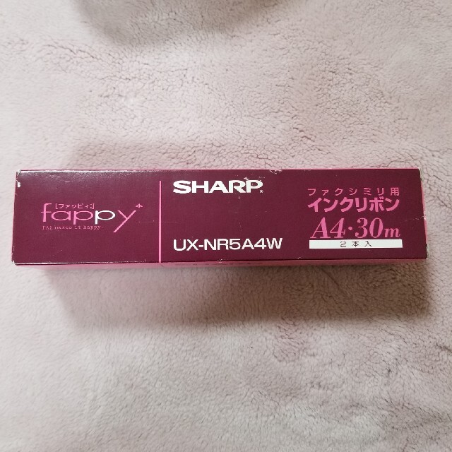 SHARP(シャープ)のfappy SHARP UX-NR5A4W ファクシミリ用インクリボン 1本 インテリア/住まい/日用品のオフィス用品(オフィス用品一般)の商品写真