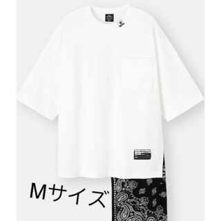 ミハラヤスヒロ(MIHARAYASUHIRO)のGU ジーユー ミハラヤスヒロ　フハクコンビネーションT(5分袖) Mサイズ(Tシャツ/カットソー(半袖/袖なし))