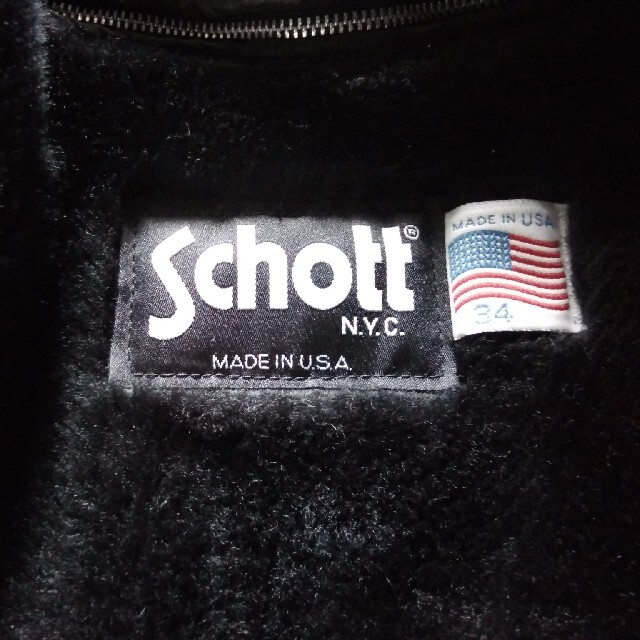 schott(ショット)のschottシングルライダース　サイズ34 メンズのジャケット/アウター(ライダースジャケット)の商品写真