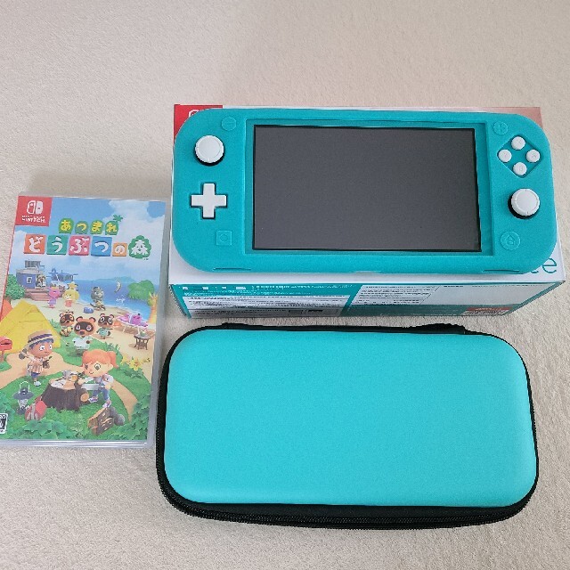 【限定価格セール！】 Nintendo Switch +どうぶつの森セット ターコイズ Lite  Switch Nintendo - 家庭用ゲーム機本体