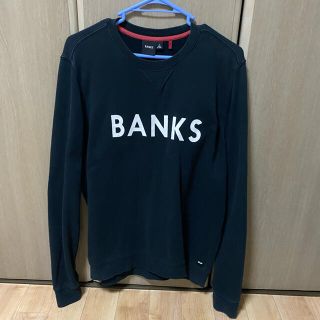 ロンハーマン(Ron Herman)の完売品　BANKS トレーナー　ブラック　Lサイズ(スウェット)