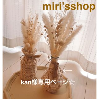 パンパスグラス　フラワーベースセットkan様専用ページ(ドライフラワー)