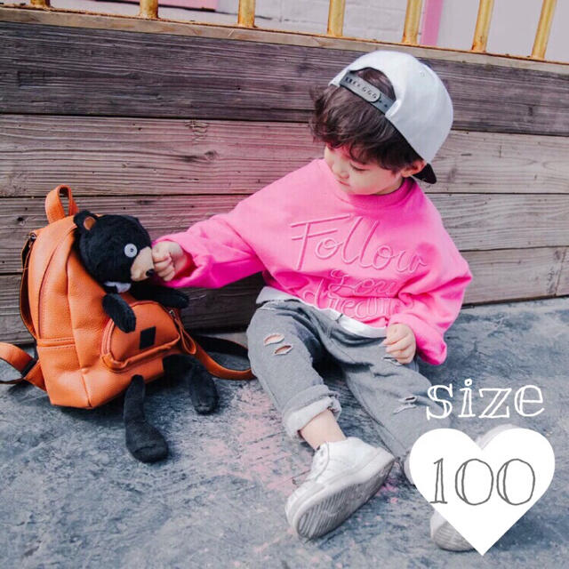 〈新品☆100cm〉プルオーバーセータートレーナー 韓国子供服
