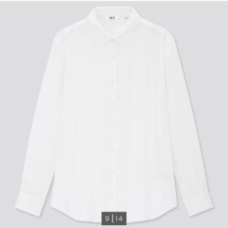 ユニクロ(UNIQLO)の白ブラウス(シャツ/ブラウス(長袖/七分))