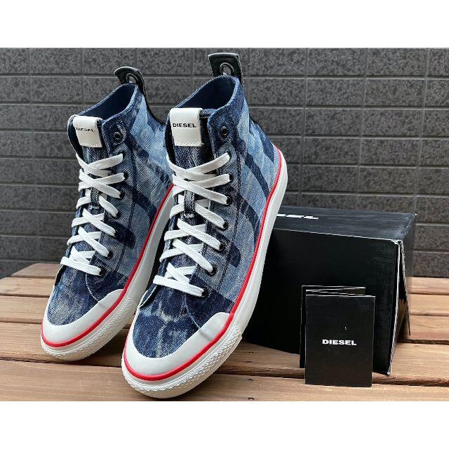 Diesel 新品 27 5cm Diesel ディーゼル インディゴ ロゴデニムスニーカーの通販 By Sty S Shop ディーゼルならラクマ