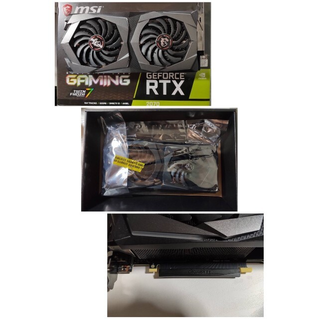 (本体のみ) MSI GeForce RTX 2070 GAMING スマホ/家電/カメラのPC/タブレット(PCパーツ)の商品写真