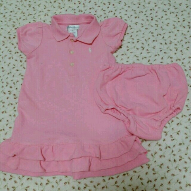 POLO RALPH LAUREN(ポロラルフローレン)のラルフローレンのポロワンピース 9M キッズ/ベビー/マタニティのベビー服(~85cm)(ワンピース)の商品写真