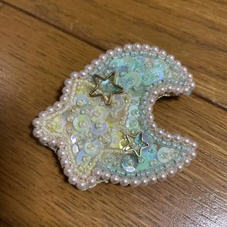 シールームリン(SeaRoomlynn)のハンドメイド　スパンコール　ブローチ　モンビジュー　monbijou(コサージュ/ブローチ)