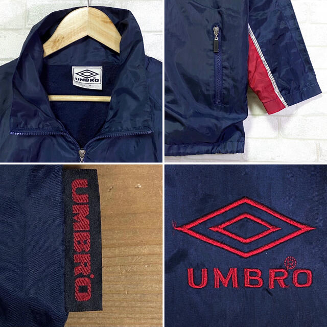 UMBRO(アンブロ)のUMBRO アンブロ ジップアップジャケット ビッグロゴ刺繍 ビッグシルエット メンズのジャケット/アウター(ナイロンジャケット)の商品写真