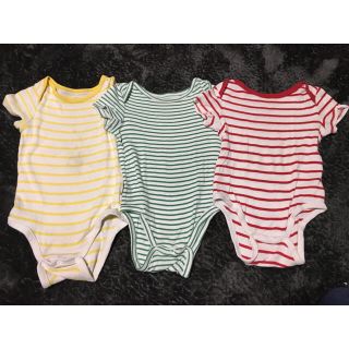 ギャップ(GAP)のGAP半袖肌着ロンパース3枚セット【size18〜24m】(その他)