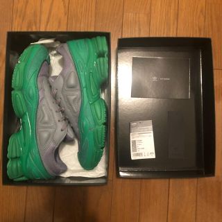 ラフシモンズ(RAF SIMONS)のadidas by RAFSIMONS ozweego GREEN / GREY(スニーカー)