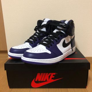 ナイキ(NIKE)のAIR JORDAN1 RETRO HIGH OG COURT PURPLE(スニーカー)