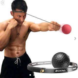 ♪新品♪ パンチングボール  ボクシング 動体視力　反射神経 トレーニング 黒(トレーニング用品)