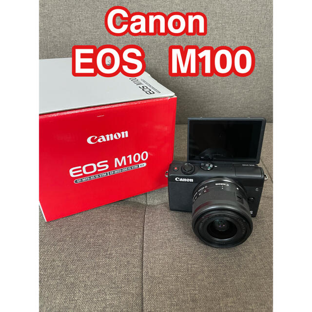 【超安い】 EOS Canon - Canon M100＋EF-M15-45 ★キャノン STM IS ミラーレス一眼