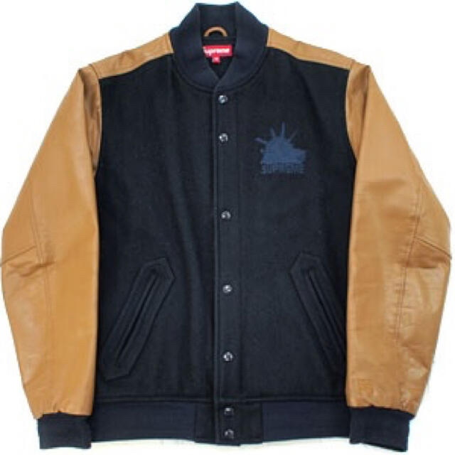 希少】supreme 07aw varsity jacket 自由の女神 - スタジャン