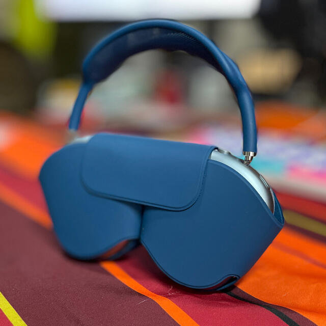 超美品の Max AirPods - Apple スカイブルー Apple エアポッズマックス
