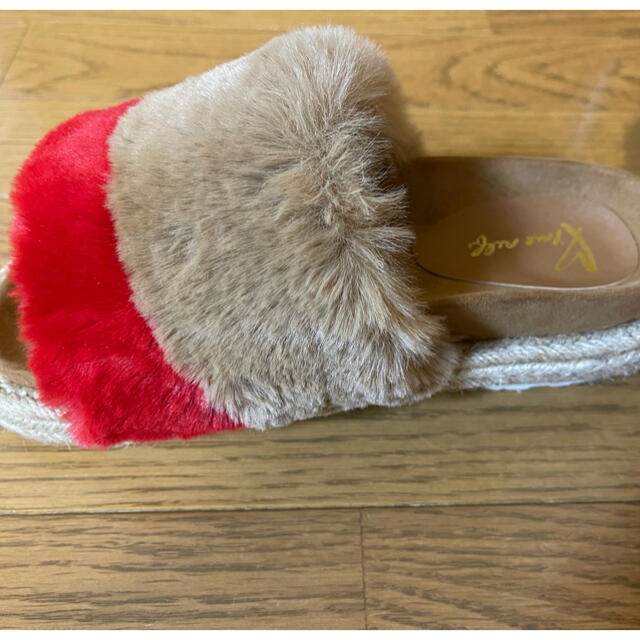 MIRROR ファーサンダル レディースの靴/シューズ(サンダル)の商品写真