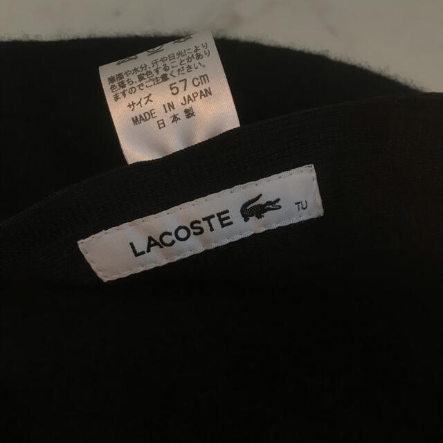 LACOSTE(ラコステ)のLACOSTE ベレー帽 レディースの帽子(ハンチング/ベレー帽)の商品写真