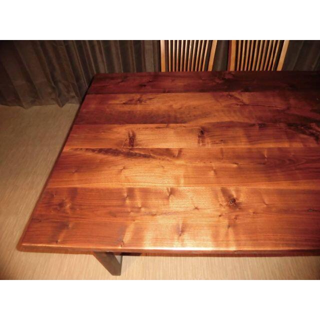 Nー090■ 特価 ウオールナット テーブル 両面完全仕上げ 座卓 天板 一枚板 1