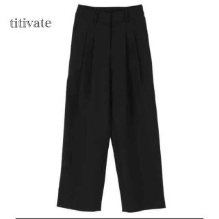 ティティベイト(titivate)のtitivate ハイウエストセミワイドパンツ(カジュアルパンツ)