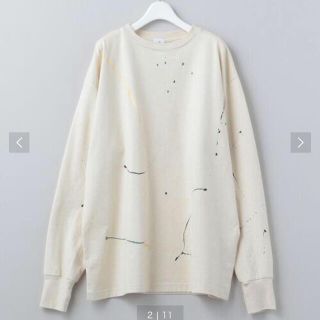 ビューティアンドユースユナイテッドアローズ(BEAUTY&YOUTH UNITED ARROWS)の専用　6 ROKU DRIPPING LONG SLEEVE PULLOVER(カットソー(長袖/七分))