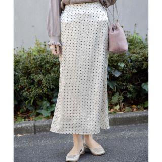 フラワー(flower)のShiny dot skirt(ロングスカート)