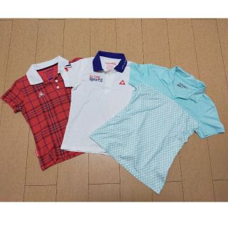 ルコックスポルティフ(le coq sportif)のチロ様専用　ポロシャツ　レディース　Sサイズ　3枚セット(ウエア)