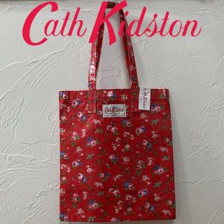 キャスキッドソン(Cath Kidston)の新品 UK製 キャスキッドソン オイルクロスブックバッグ バードレッド(トートバッグ)