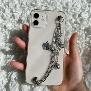 専用!!!! ♥•.  iPhoneケース チェーン クリア 蝶  .•♥(iPhoneケース)