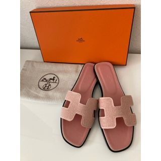 【セール】エルメス HERMES オランクリスタル　サンダル