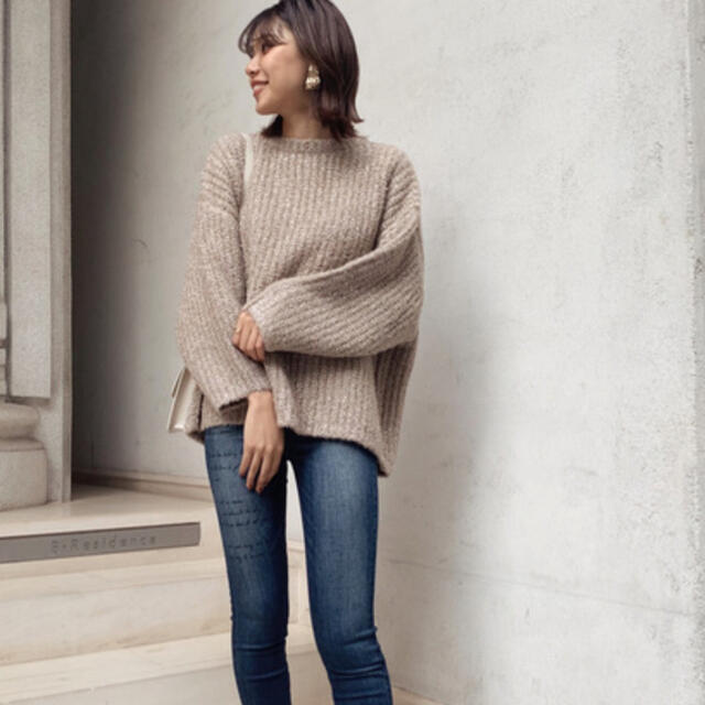 rienda(リエンダ)のrienda シャイニーバンピーKnit トップス レディースのトップス(ニット/セーター)の商品写真