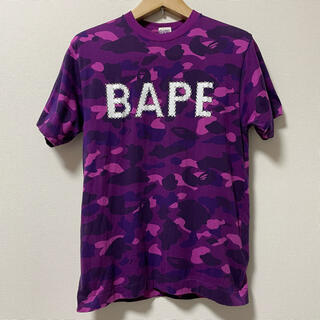 アベイシングエイプ Tシャツ・カットソー(メンズ)（パープル/紫色系 