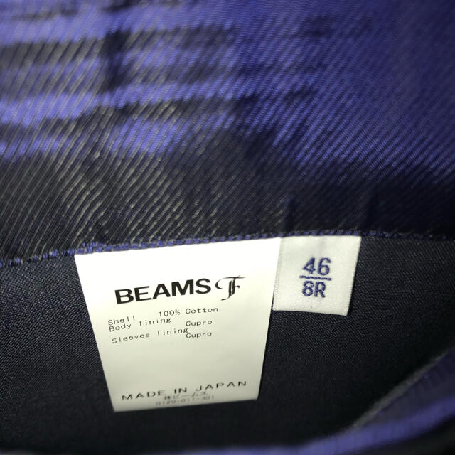 BEAMS(ビームス)の値下げ☆ビームスエフ beamsf ダブルジャケット 46 ネイビー ブレザー メンズのジャケット/アウター(テーラードジャケット)の商品写真